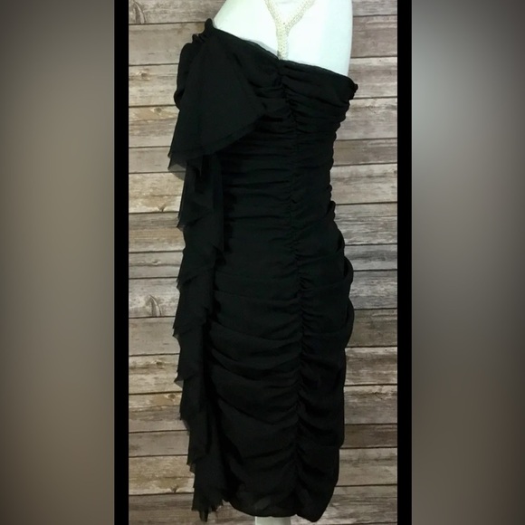 NWT Express Side Rouched Strapless Party Dress - Picture 4 of 8